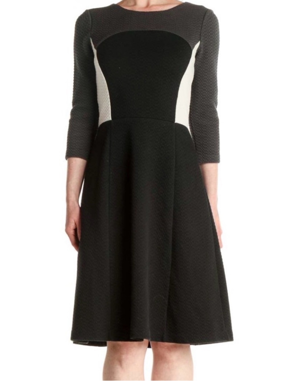Boden Colorblick Fit-and-Flare Dress